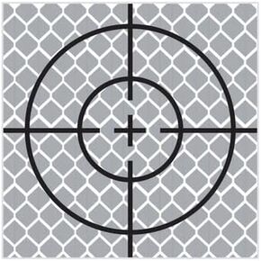 Reflective Adhesive Target Sheets for Total Stations (Pack of 10，20x20mm, 30x30mm, 40x40mm& 50x50mm)