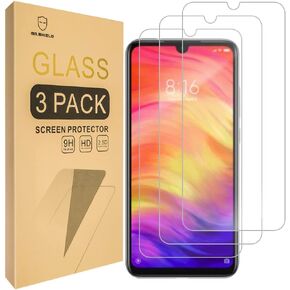 Mr.Shield [3-Pack] Designed For Xiaomi Redmi Note 7 / Note 7 Pro/Note 7S [Tempered Glass] [Japan Glass with 9H Hardness] Screen Protector with Lifetime Replacement