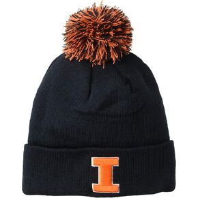 NCAA Zephyr Byu Cougars Mens Pom Knit Beanie, Adjustable, Team Color