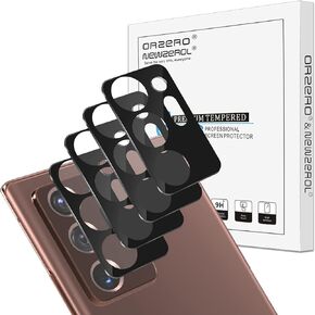 Orzero (4 Pack) Compatible for Samsung Galaxy Note 20 Ultra Camera Lens Protector (Not Affects Flash), 9 Hardness HD Anti-Scratch Full Coverage Bubble-Free