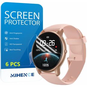 HD Screen Protector Compatible for Parsonver SR1 1.32" Round Smart Watch, Full Coverage TPU Protective Film (6PCS)