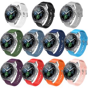 Simpeak 11-Pack 22mm Width Quick Release Watch Band Straps, Women Men Soft Silicone Bands Bracelet Sports Strap Compatible with Samsung Galaxy Watch 3 45mm/Galaxy Watch 46mm/Gear S3 Frontier Classic