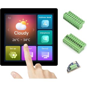 ESP32-S3 Development Board with 4inch Capacitive Touch Screen 480×480 IPS Display, 32-Bit LX7 Dual-Core Processor, Supports W-i--F-i & Blue-too-th, Via CAN RS485 I2C Interface to Multiple Peripherals