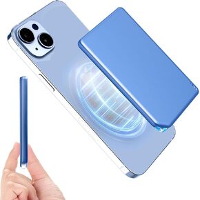 Purple Wireless Portable Charger Power Bank for iPhone, PD 15W Fast Charging for MagSafe-Enabled Ultra-Slim 5000mAh Battery Pack Charger-2025 Newest
