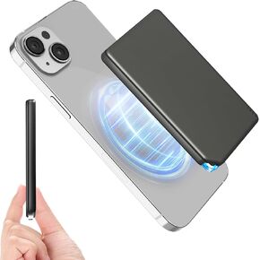 شاحن باور بانك لاسلكي محمول لهاتف iPhone، PD 15 وات شحن سريع لشاحن بطارية نحيف للغاية بقدرة 5000 مللي أمبير في الساعة مزود بتقنية MagSafe - أحدث إصدار 2025