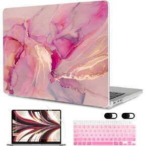 MEEgoodo Case for MacBook Air M4/M3/M2 13.6 inch 2025 2024 2022, Fit Model A3240 A3113 A2681, Compatible with MacBook Air 13 inch, Laptop Hard Shell Case with Keyboard Cover, Tropical Cactus