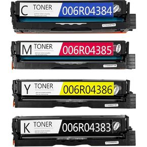 C230/C235 Toner Cartridges (4-Pack, 1BK/1C/1M/1Y) Replacement High Capacity 2500 Pages for Xerox C230 C235 Printer 006R04383 006R04384 006R04385 006R04386 (Without Chip)