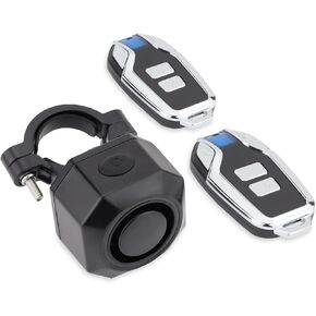 Bike Horn Electric Vehicle Alarm Wireless Vibration Alarm System with Motion Sensor Waterproof Rechargeable Antitheft Alarm for Ebikes Bike Scooter Car (SF32 Alarm one Pack)
