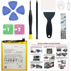 New JE40 Battery Replacement for Moto G7 Play (XT1952) / One P30 Play (XT1941), with Instruction Manual & Repair Toolkit