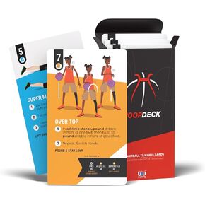 HoopDeck ABC Basketball Training Cards | 52 Cards to Improve Skills, Ball Handling, Shooting, Ability, Fitness and Agility