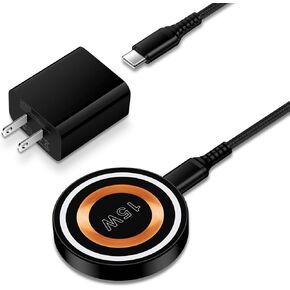 Samsung S24 Ultra Wireless Charger 15W Magnetic Charging Pad with 20W Fast USB C Charger Block for iPhone 16 Pro Max,16 Plus,16 Pro 16 15, Samsung Galaxy S24 S23 FE S22 S21 S20 Z Flip 6 5 Fold 6 5