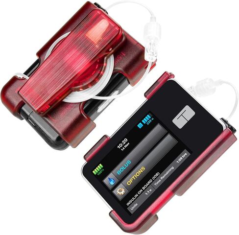 tSlim x2 Pump Case with Clip, Tandem Holster with 360° Rotating Clip, t:Slim X2 Pump Accessories for Diabetes Care, Sturdy Insulin Pump Case, Perfectly Compatible with t:Slim X2 & G3-Black in Kuwait
