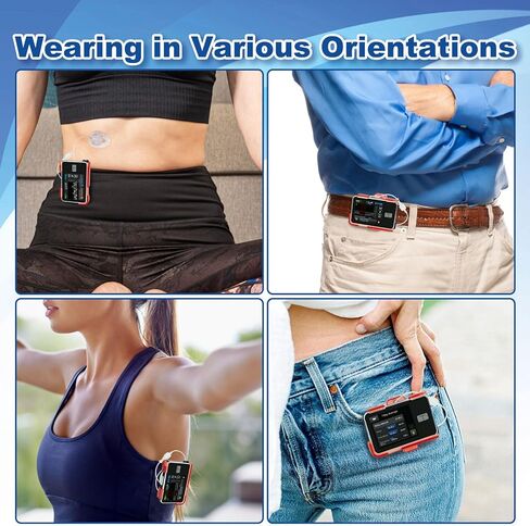 tSlim x2 Pump Case with Clip, Tandem Holster with 360° Rotating Clip, t:Slim X2 Pump Accessories for Diabetes Care, Sturdy Insulin Pump Case, Perfectly Compatible with t:Slim X2 & G3-Black in Kuwait