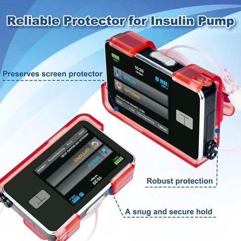 tSlim x2 Pump Case with Clip, Tandem Holster with 360° Rotating Clip, t:Slim X2 Pump Accessories for Diabetes Care, Sturdy Insulin Pump Case, Perfectly Compatible with t:Slim X2 & G3-Black in Kuwait