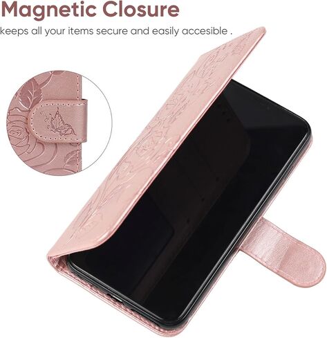 Case for Galaxy S24 FE Case/Samsung S24 FE 5G SM-S721U Wallet Case with Tempered Glass Screen Protector, Leather Flip Credit Card Holder Stand Phone Cover Cases for Samsung Galaxy S24 FE Purple in Kuwait