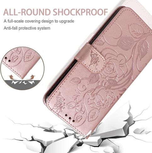 Case for Galaxy S24 FE Case/Samsung S24 FE 5G SM-S721U Wallet Case with Tempered Glass Screen Protector, Leather Flip Credit Card Holder Stand Phone Cover Cases for Samsung Galaxy S24 FE Purple in Kuwait