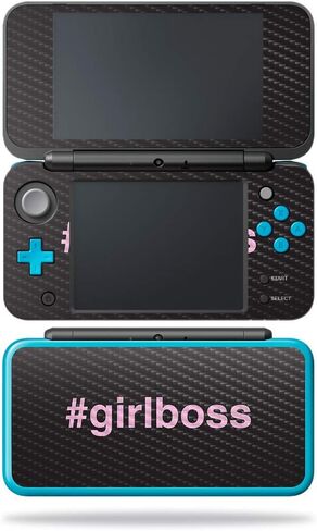 MightySkins Carbon Fiber Skin for Nintendo New 2DS XL - Futuristic Fox | Protective, Durable Textured Carbon Fiber Finish | Easy to Apply, Remove, and Change Styles | Made in The USA in Saudi Arabia