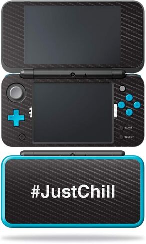 MightySkins Carbon Fiber Skin for Nintendo New 2DS XL - Futuristic Fox | Protective, Durable Textured Carbon Fiber Finish | Easy to Apply, Remove, and Change Styles | Made in The USA in Saudi Arabia