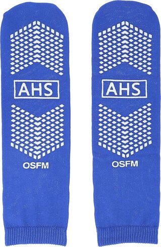 AMERICAN HOSPITAL SUPPLY Anti-Slip Hospital Socks Assorted Colors Knit Grip Socks with Elastic Cuff | X-Large | Bariatric (Yellow, Blue, and Gray) 6 Pairs of Grippy Socks in Saudi Arabia
