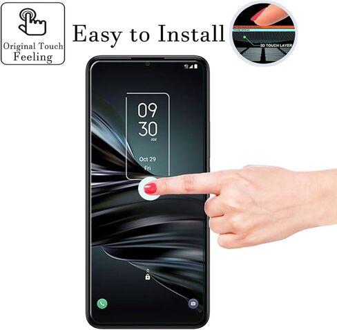واقي شاشة Douglass TCL 20 XE (3 عبوات)، طبقة من الزجاج المقوى 9H لـ TCL 20 XE/TCL A4X 5G واقي شاشة زجاجي مضاد للخدش وبصمات الأصابع بدون فقاعات فائق الوضوح 99.99% in Kuwait