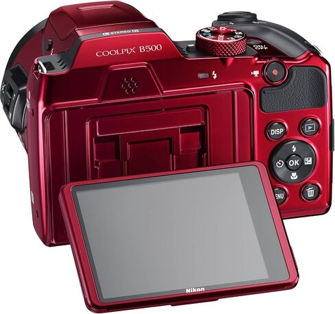 كاميرا Nikon Coolpix B500 Wi-Fi الرقمية (أحمر) - (متجددة) in Saudi Arabia