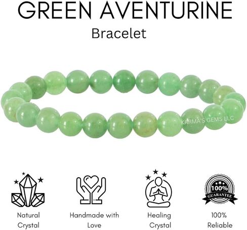 8mm Healing Stone Beaded Bracelets for Women Men Semi-Precious Gemstones Bracelets Crystal Beaded Bracelet Unisex in Saudi Arabia