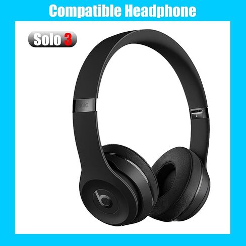 Solo 3 Hinge Replacement Parts Accessories Headband Connector Metal Folding Repair Kit Compatible with Beats Solo 3.0(A1796)/Solo 2.0 Wired/Wireless (B0518/B0534) Headphones. (Gloss Black) in Saudi Arabia