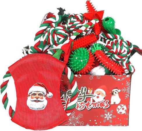 20 Pack Dog Toys Set - Durable Puppy Chew Toys for Teething, Interactive Dog Toy for Small Breeds and Aggressive Chewers - Tough Rope Toys for Puppies, Rubber Toys for Super Chewer Dogs in Kuwait