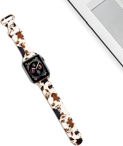 متوافق مع سوار iWatch مقاس 38 مم 40 مم 41 مم 42 مم 44 مم 45 مم 49 مم للنساء والفتيات، حزام بديل لطيف لا يبهت لسلسلة iWatch SE 9 8 7 6 5 4 3 2 1 Ultra (daim) in Kuwait