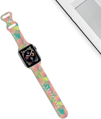 متوافق مع سوار iWatch مقاس 38 مم 40 مم 41 مم 42 مم 44 مم 45 مم 49 مم للنساء والفتيات، حزام بديل لطيف لا يبهت لسلسلة iWatch SE 9 8 7 6 5 4 3 2 1 Ultra (daim) in Kuwait