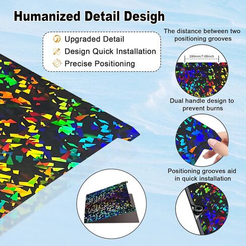 لوحة بناء Ideaformer Rainbow Plaid+Rainbow Mesh PES Smooth K1 K1C، لوحة فولاذية زنبركية 235 × 235 مم لـ Creality K1/K1C/Ender 5 S1/Ender 3 S1 Pro/Ender 3 S1/Ender V3 KE/SE (بدون لوحة مغناطيسية) in Kuwait