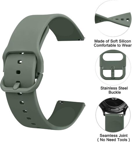 Meliya Bands Compatible with IDW13,IDW16,IDW19 Smartwatch Bands, 22mm Soft Silicone Sport Replacement Strap for Fitpolo IDW13/Woneligo W13 Smartwatch Bands,ENOMIR/TOOBUR/MILOUZ/Gydom/Faweio/Veryfit IDW19 Smartwatch Bands in Saudi Arabia