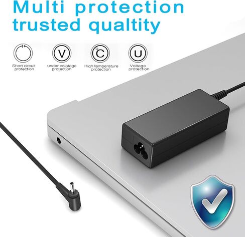 شاحن كمبيوتر محمول 65 وات 20 فولت 3.25 متوافق مع Lenovo IdeaPad 3 5 3-17 3-15 3-14 14IGL05 14ARE05 14IML05 14IIL05 14ITL05 14ADA05 15IIL05 15ADA05 15IML05 15ITL05 17IIL05 17IML05 سلك طاقة محول التيار المتردد in Kuwait