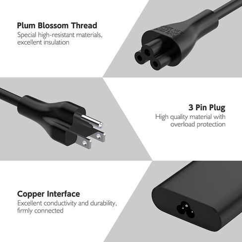 90W Laptop Charger for Dell Inspirion 14 15 3000,17 5000 7000 Series,14R 14Z 15R 17R Series,Inspirion E4300 E4310 E5220 E5250 E5270 Power Supply Cord in Kuwait