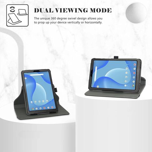 Compatible with Onn 7 Gen 4 2024 Rotation Case,360 Degree Rotation Stand PU Cover for Walmart Onn 7 Gen 4 7 Inch 2024 Model:100135924 Tablet (Not Fit Onn 7 2019 2020 2022 2023),Black in Kuwait