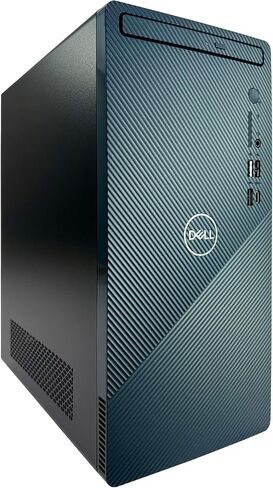 Dell Inspiron 3910 Desktop Computer - 12th Gen Intel Core i5-12400 6-Core up to 4.40 GHz Processor, 8GB RAM, 8TB SSD + 12TB HDD, Intel UHD Graphics 730, DVD Burner, Windows 11 Home, Mist Blue in Saudi Arabia