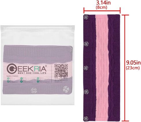 غطاء عصابة الرأس من القماش المنسوج من Geekria متوافق مع Audio-Technica وBeats وBose وAKG وSennheiser وSkullcandy وSony Head Cushion Protector، جزء إصلاح بديل، غطاء العرق (Pop Violet) in Saudi Arabia