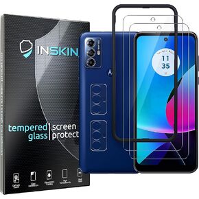 Inskin Screen Protector for Motorola Moto G Play (6.5 inch, 2023) - Ultimate 2+2 Set with Camera Lens Guard and Auto Alignment Tray - Ultra HD, Fingerprint ID and Case Compatible