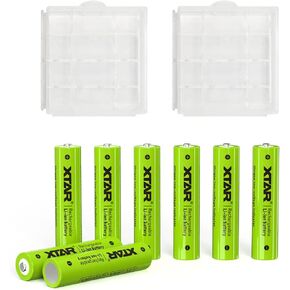 AAA Batteries,Rechargeable AAA Battery 8Pack XTAR 1.5V AAA Lithium Battery with Low Voltage Indicator in Kuwait