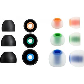 12 pcs (BHB-NSY) S/M/L Hybrid and Premium Silicone Replacement Adapters Earbuds Eartips Set Compatible with Sony in Ear Earphones Headphones