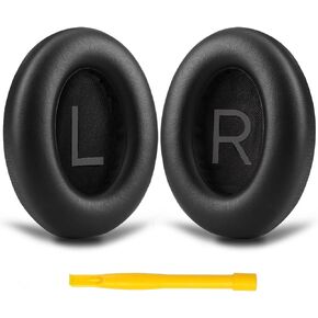 Upgraded Replacement Earpads for Bose 700 (NC700) Wireless Noise Cancelling Headphones, Ear Pads Cushions with Softer Leather, High Density Memory Foam, Added Thickness (Black)