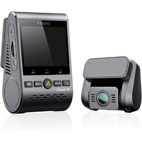 VIOFO Dual Dash Cam, 2K 1440P 60fps+1080P 30fps Front and Rear Dash Camera with Wi-Fi GPS, Parking Mode, Emergency Recording