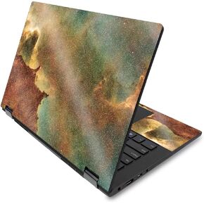 MightySkins Glossy Glitter Skin Compatible with Lenovo Flex 14" (2019) - Space Smoke | Protective, Durable High-Gloss Glitter Finish | Easy to Apply, Remove, and Change Styles | Made in The USA