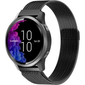 18mm Metal Mesh watch band Compatible with Garmin Venu 2s/ Venu 3S/Vivoactive 4s/Vivomove 3S/forernnner 255s bands,Quick Release milan Replacement Band for Garmin Forerunner 255S/ 265S Women Men