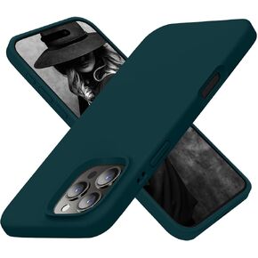 Cordking Designed for iPhone 16 Pro Case, Silicone Ultra Slim Shockproof Protective Phone Case with [Soft Anti-Scratch Microfiber Lining], 6.3 inch, Teal