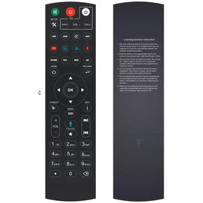 Universal Bluetooth, Voice Command Remote Control Compatible with Super Box S4, S5, S6 Pro, S5 Max, S6 Max, S6 Ultra, Octastream Elite II, MAX IV, Elite Max, Elite X2, and MagaBox MG4 Max