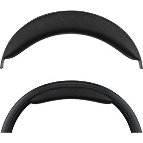 Geekria Protein Leather Headband Pad Compatible with HyperX Cloud Orbit S, Headphones Replacement Band, Headset Head Top Cushion Cover Repair Part (Black)