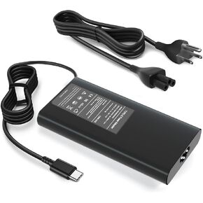 130W Type C USB C Laptop Charger Replace for Dell XPS 15 9500 9575 9500 17 9700 9710 Latitude 7410 7310 7210 5420 5510 Precision 5750 3560 3550 5550 DA130PM170 HA130PM170 Adapter Power Cord