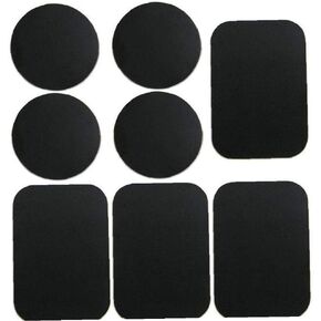 8Pcs Black Phone Metal Plates Replace Metal Car Mount Panel Sticker for Car Mount Cell Phone Holder Automobile Accessories(ZS407)