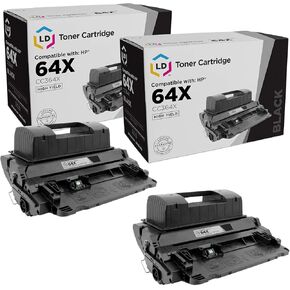 LD Products Compatible Replacement for HP 64 64X Toner Cartridge CC364X CC364A High Yield (Black, 2-Pack) HP Laserjet: P4015dn, P4015n, P4015tn, P4015x, P4515n , P4515tn, P4515x, P4515xm